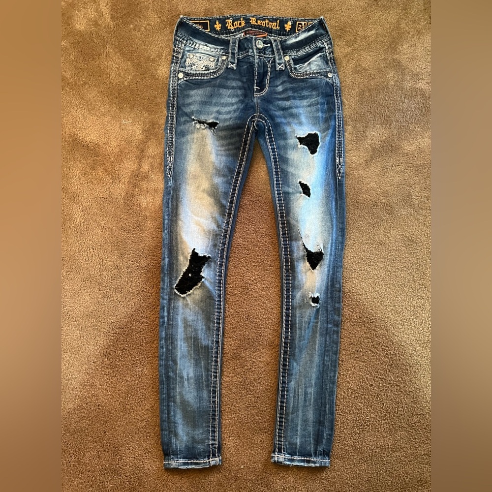 Women’s Buckle Rock Revival skinny  jeans